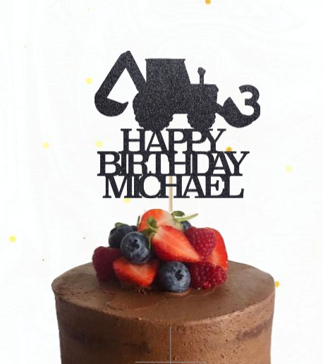 Digger Cake Topper