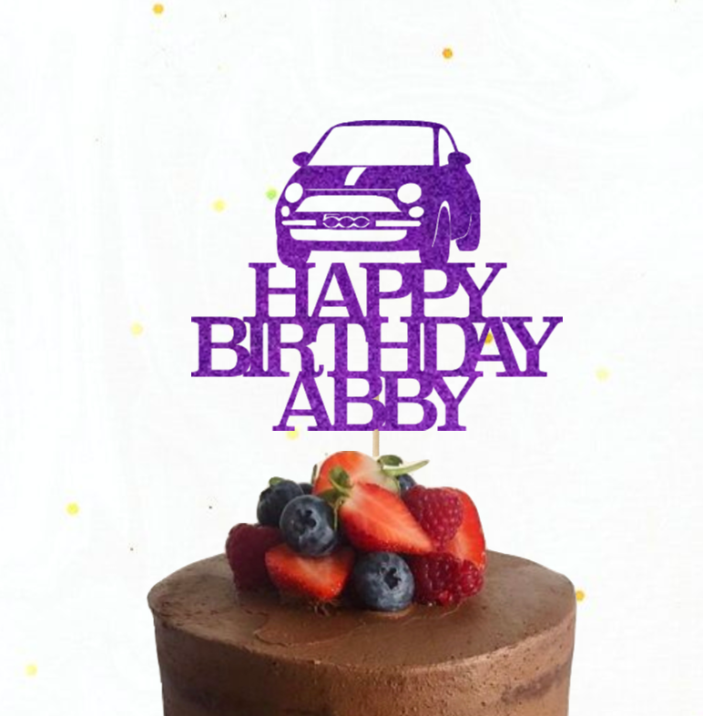 Fiat 500 Cake Topper