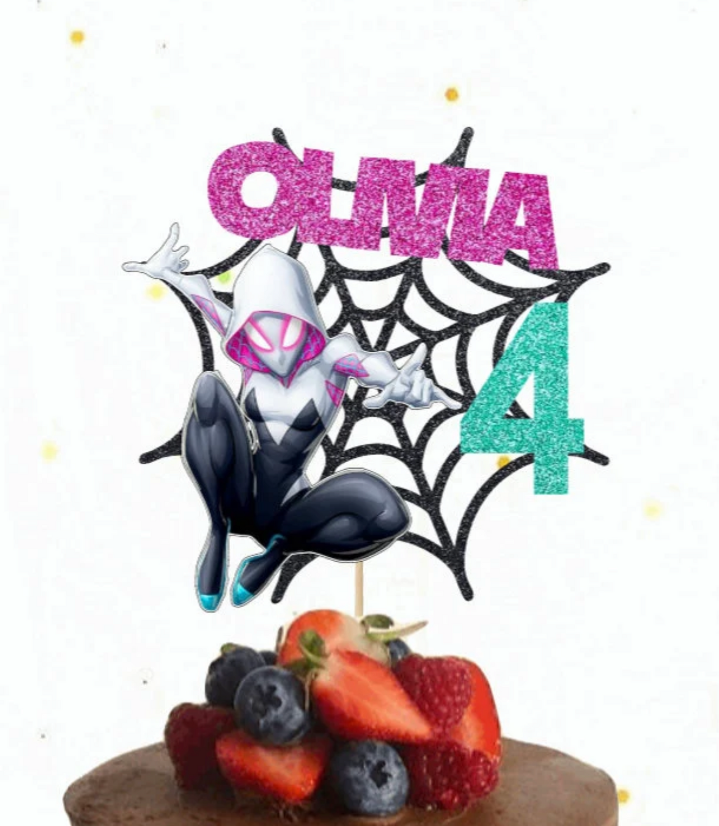Ghost Spider Cake Topper