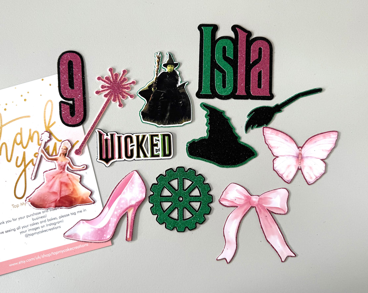 Wicked Themed Cupcake Toppers - Pack of 12