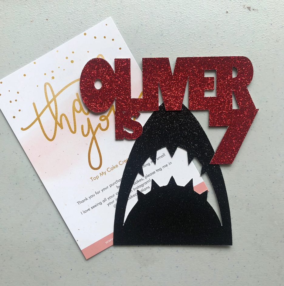 JAWS / Shark Themed Cake Topper