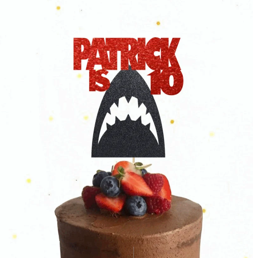 JAWS / Shark Themed Cake Topper