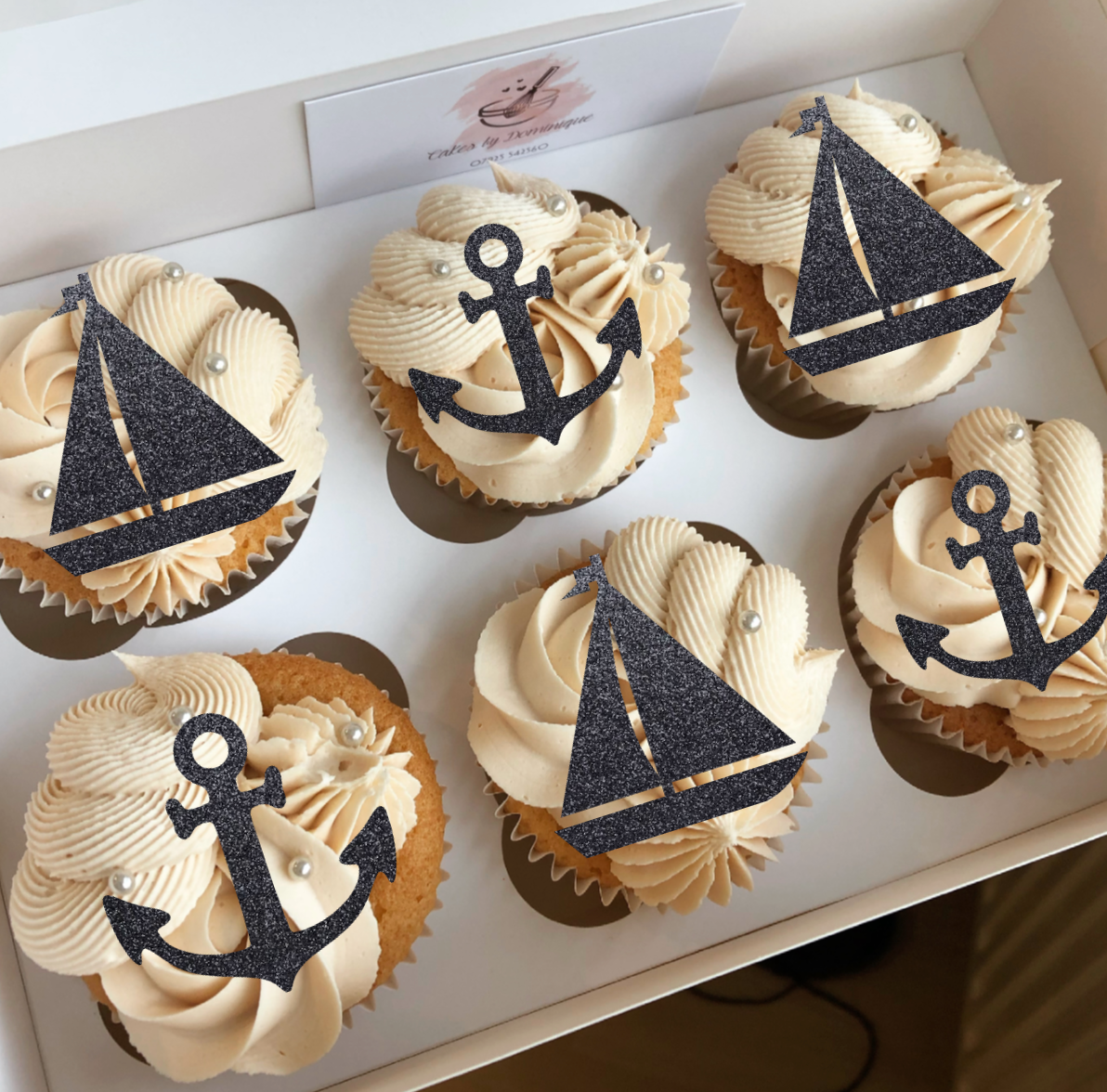 Sailing Boat Cupcake Toppers - Pack of 6