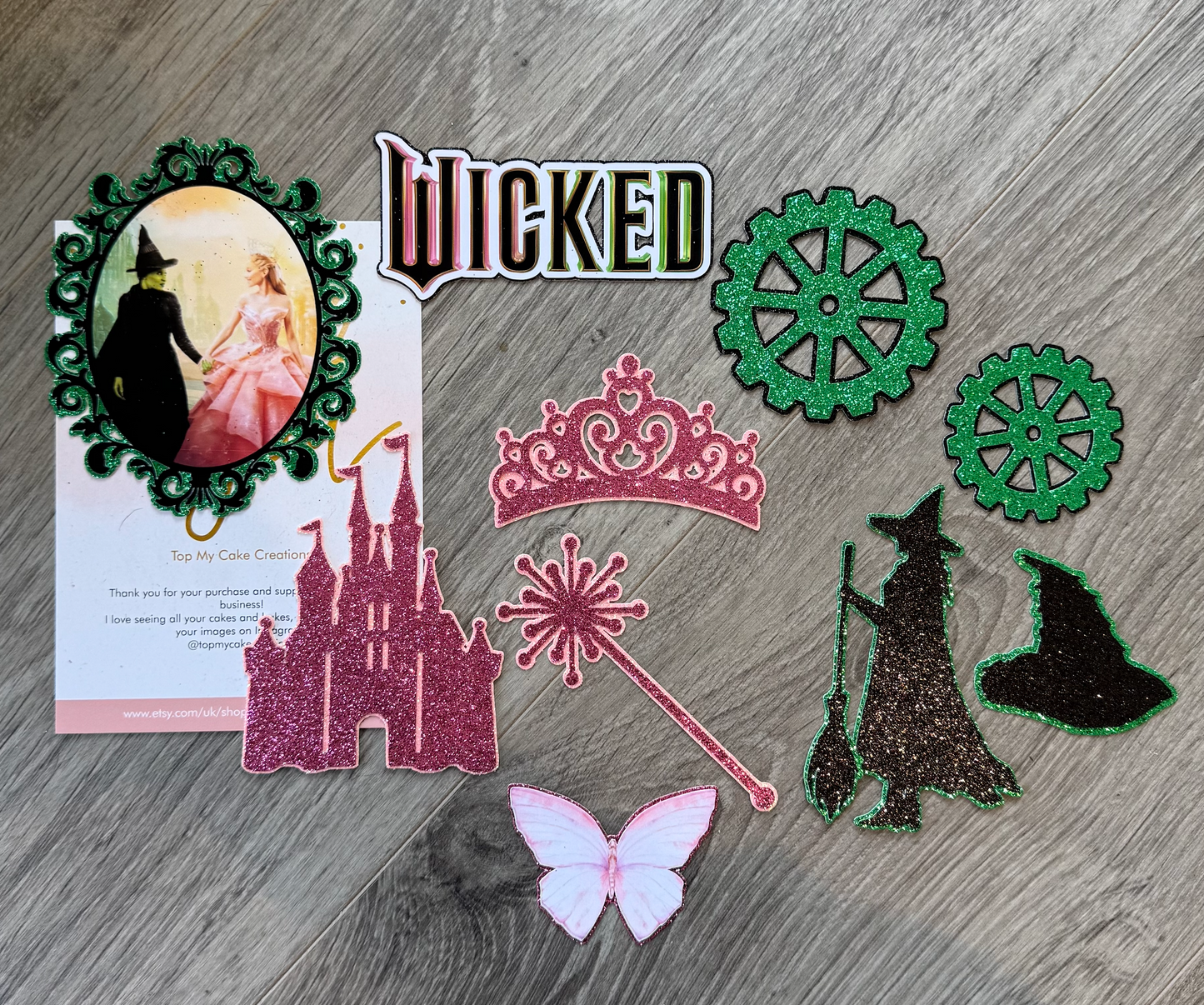 Wicked Themed Cake Topper Bundle