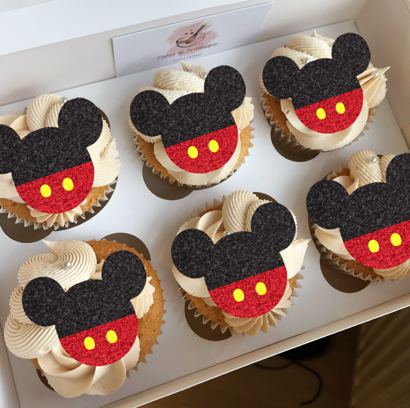 Mickey Mouse Cupcake Toppers - Pack of 6