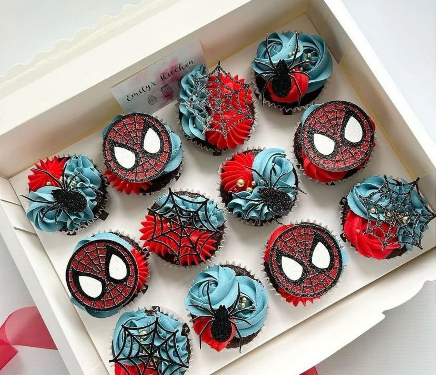 Spiderman Cupcake Toppers - Pack of 6