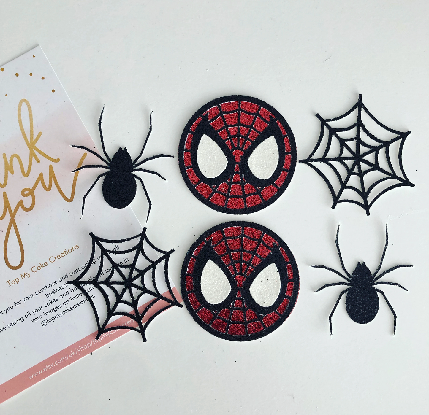 Spiderman Cupcake Toppers - Pack of 6