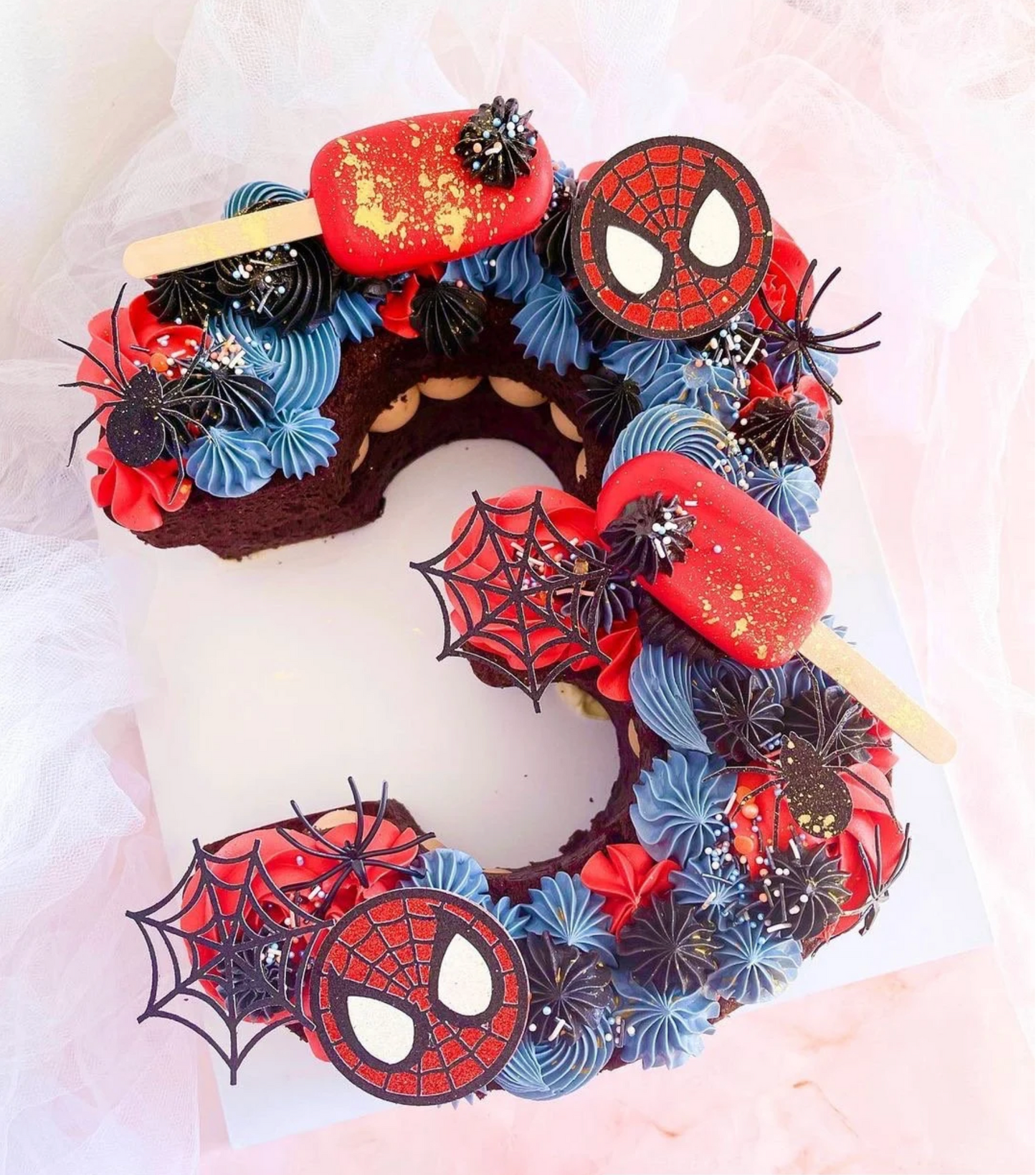 Spiderman Cupcake Toppers - Pack of 6