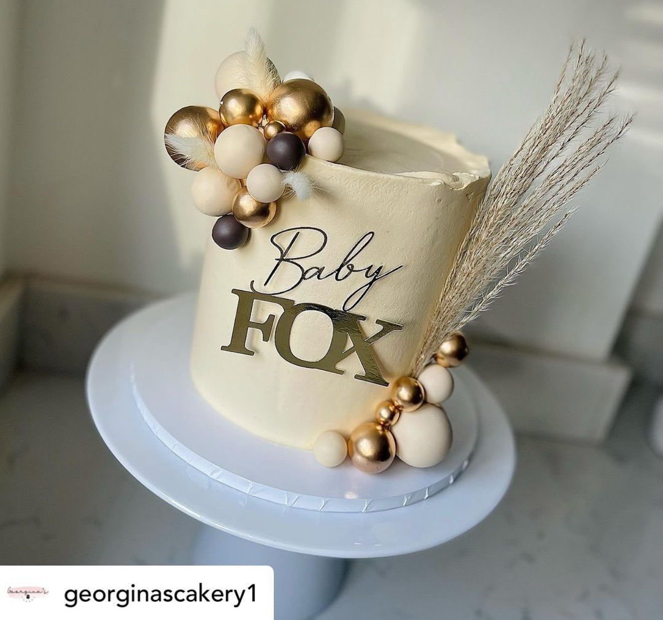 Custom Baby Shower Cake Charm