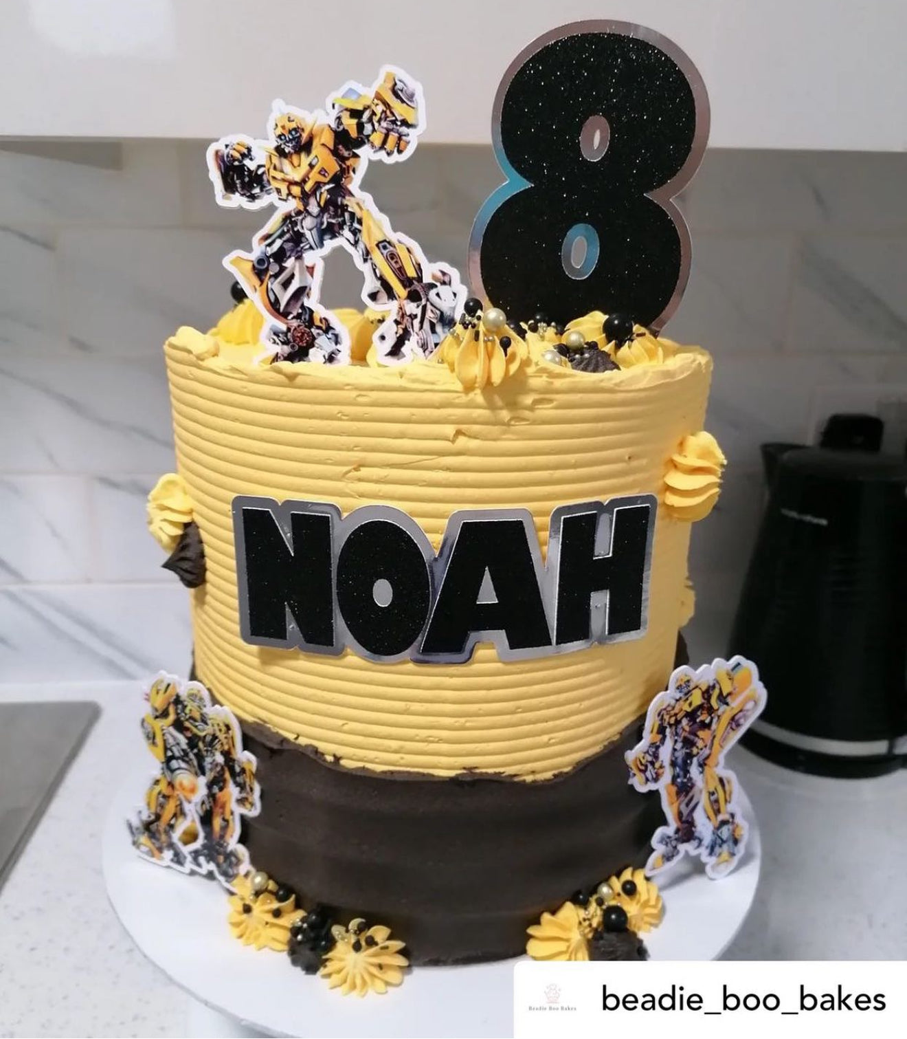 Bumblebee Transformer Cake Topper Bundle