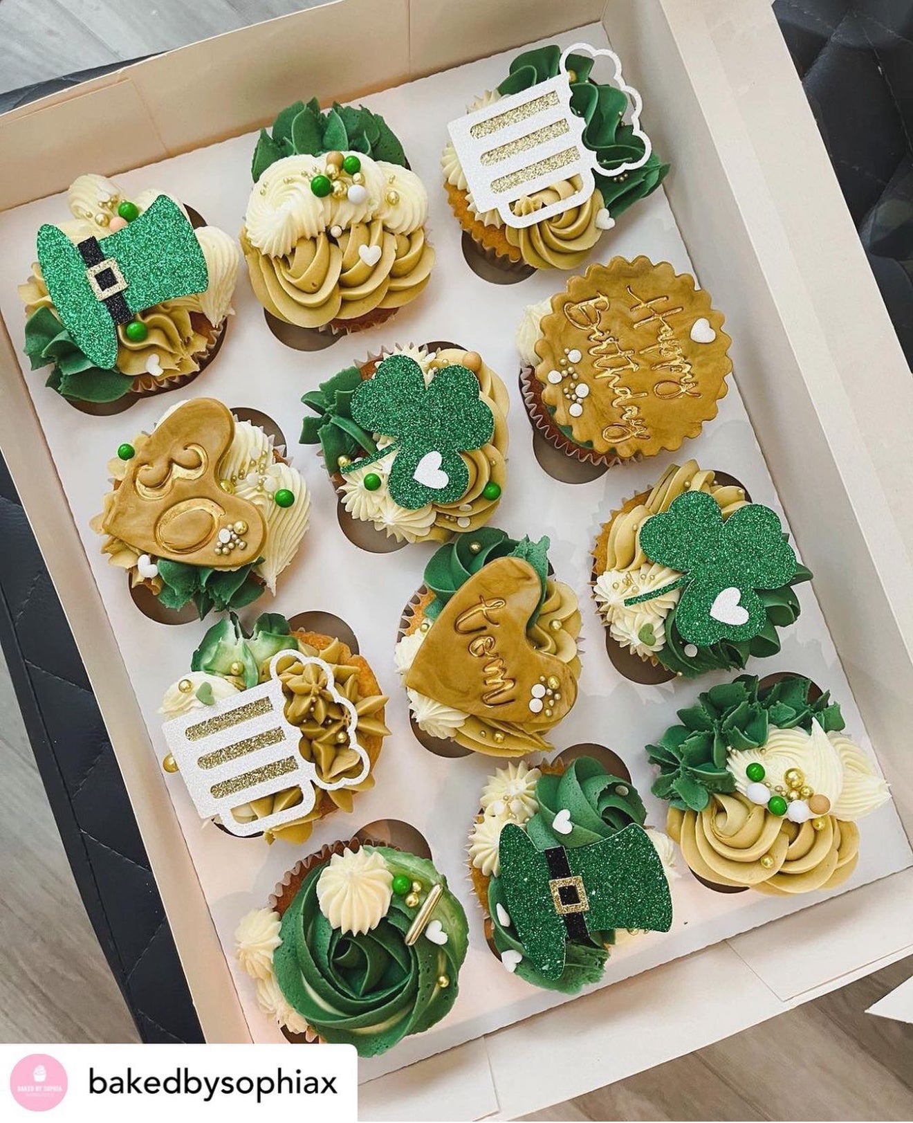 Irish/St Patrick's Day Cupcake Toppers - Pack of 6