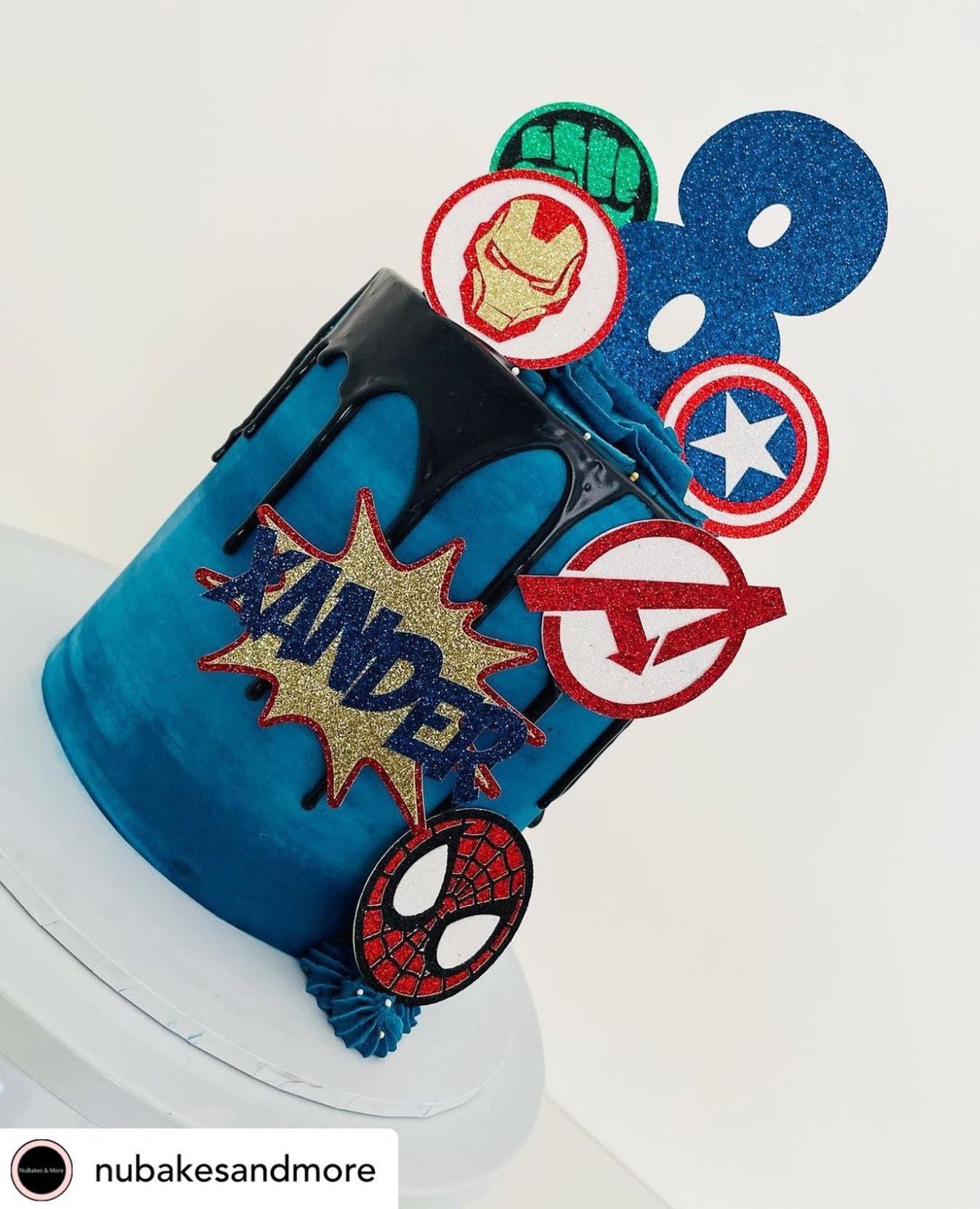 Marvel Superhero Themed Cake Topper Bundle