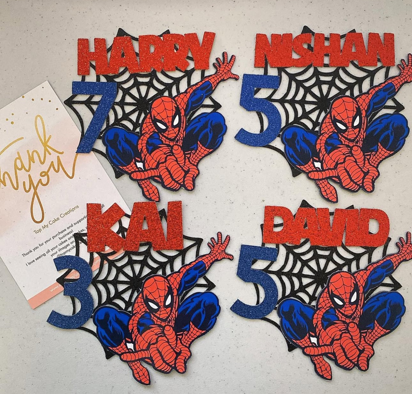 Spiderman Cake Topper