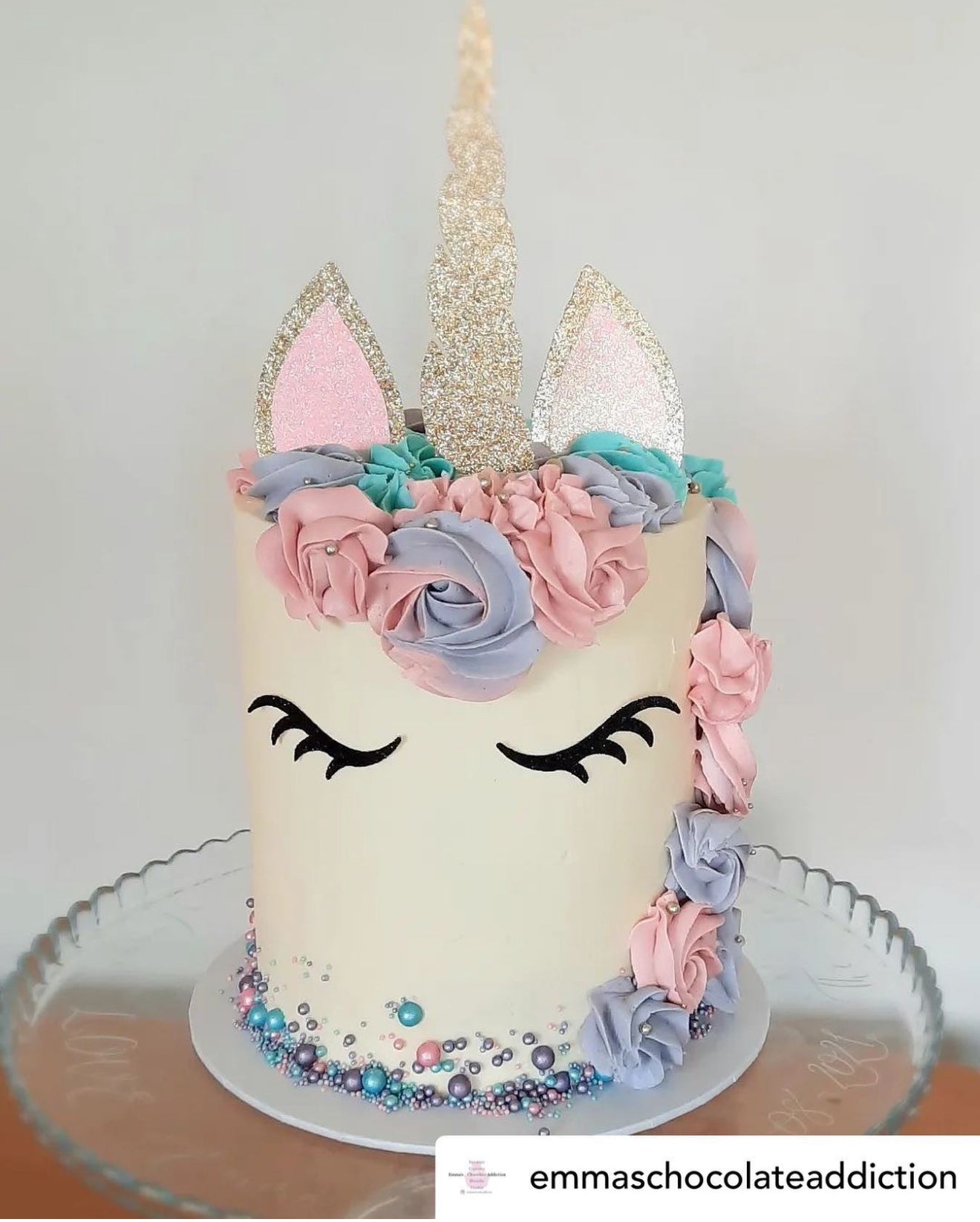 Unicorn Cake Topper Bundle with Personalised Name