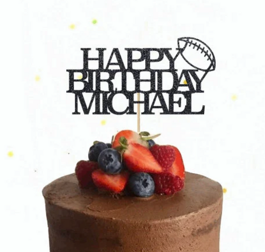 American Football Cake Topper
