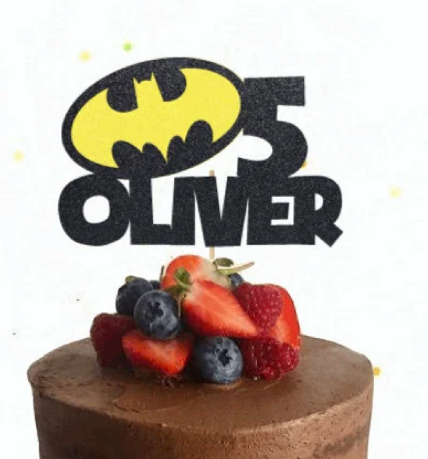 Batman Themed Cake Topper