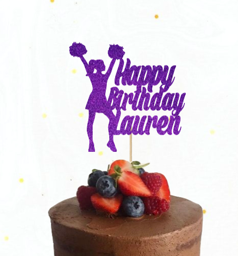 Cheerleader Cake Topper