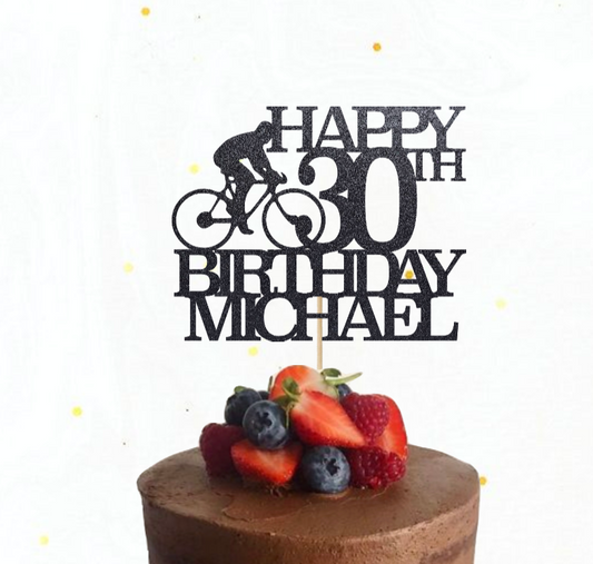Cyclist Cake Topper