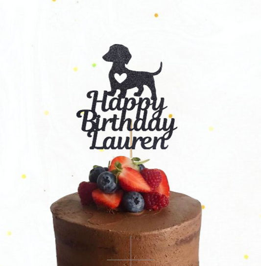 Dachshund Cake Topper