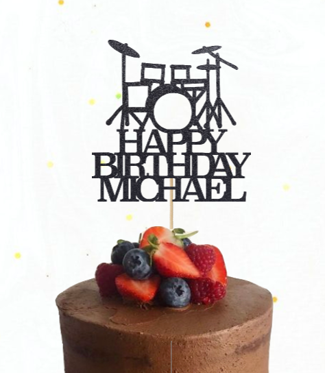 Drum Set Cake Topper
