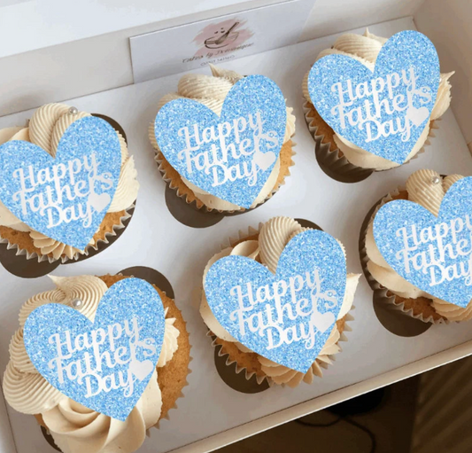 Happy Fathers Day Cupcake Toppers