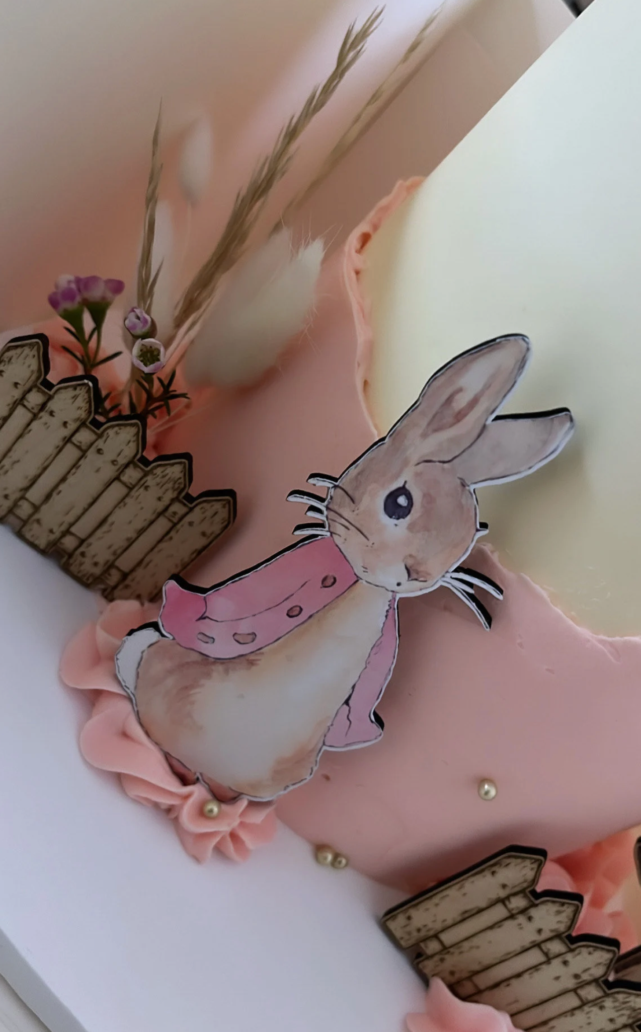 Flopsy Rabbit Wooden Cake Topper Set