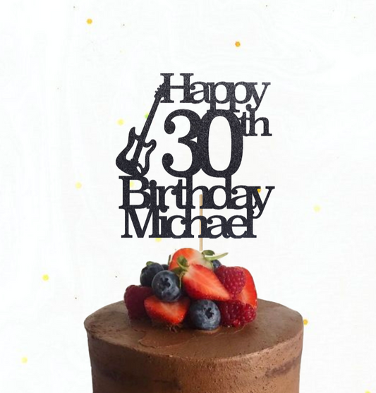 Guitar Cake Topper
