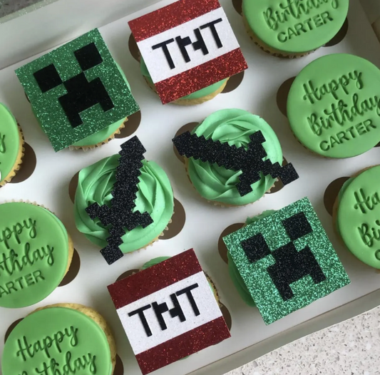 Minecraft Cupcake Toppers - Pack of 6