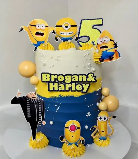Minion Themed Cake Topper Bundle