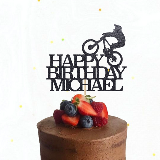 Motocross Cake Topper