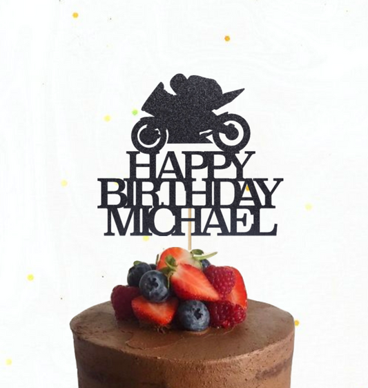 Motorbike Cake Topper