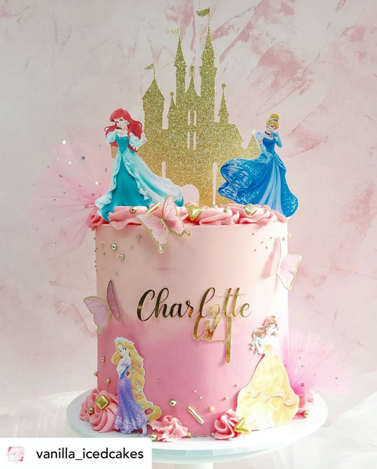 Princess Castle, Name/Age Charm & 4 Princesses