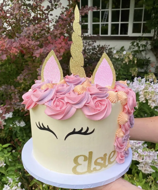 Unicorn Cake Topper Bundle with Personalised Name