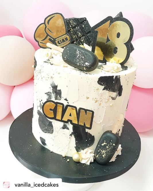 Boxing Themed Cake Topper Bundle