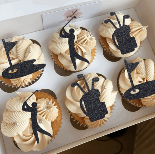 Golf Cupcake Toppers - Pack of 6
