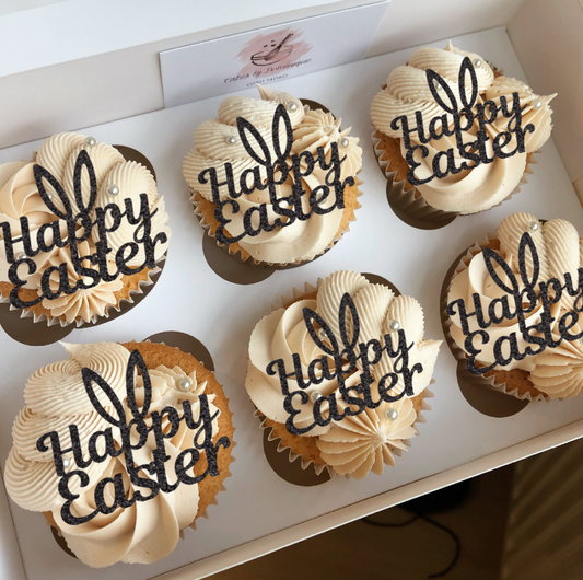 Happy Easter Cupcake Toppers - Pack of 6