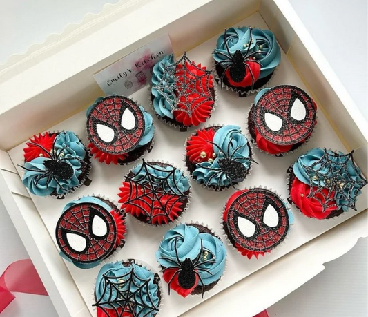 Spiderman Cupcake Toppers - Pack of 6