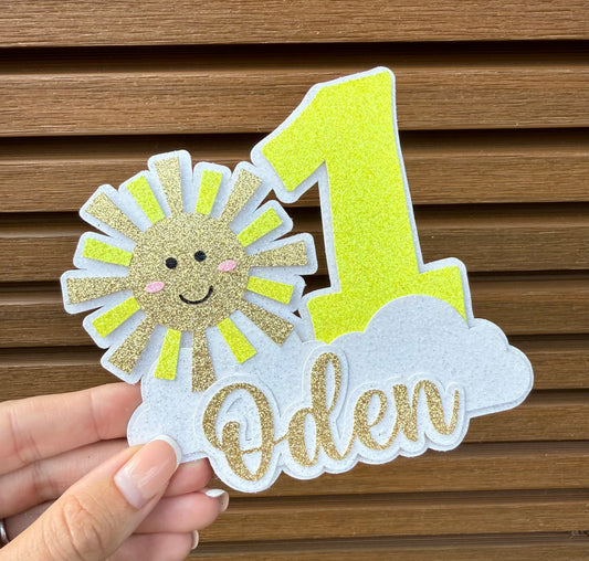 sunshine cake topper
