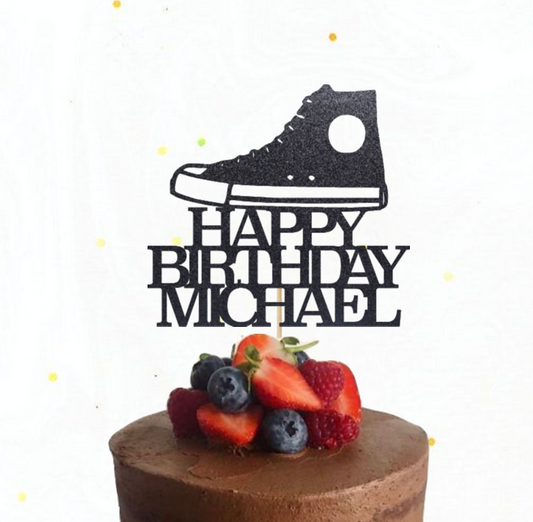 Hightop Converse Trainer Cake Topper
