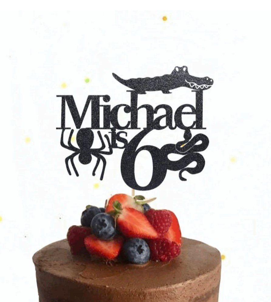 Animal Themed Cake Topper