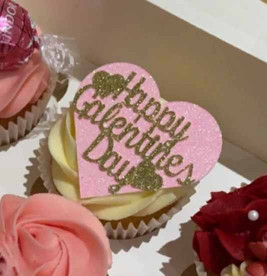 Happy Galentine's Day Cupcake Toppers