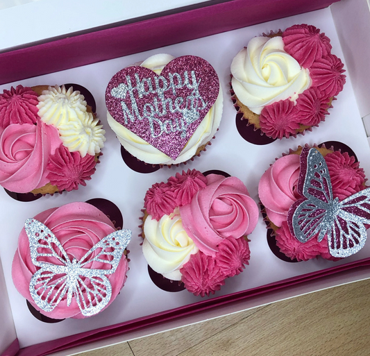 Mothers Day Cupcake Toppers - Pack of 6