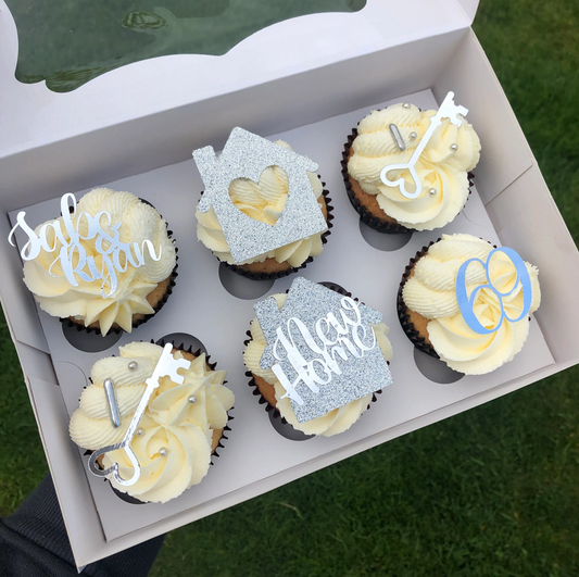 New Home / House Warming Cupcake Toppers - Pack of 6