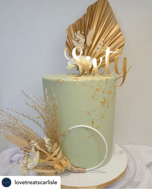 Sixty Birthday Cake Topper