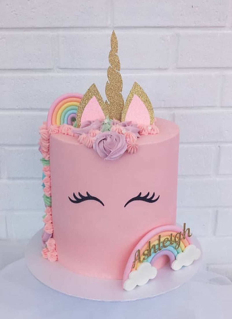 Unicorn Cake Topper Bundle with Personalised Name